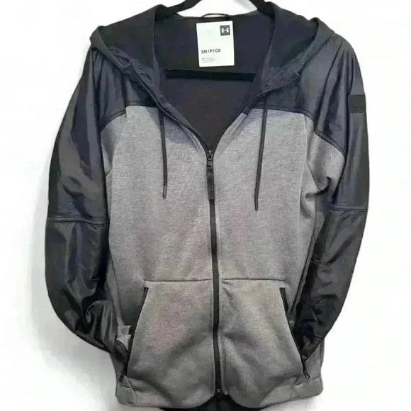 Under Armour Men's ColdGear Swacket Jacket Gray/Black Size Small - Picture 1 of 3